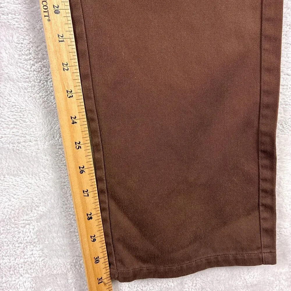 VTG Element Pants Men 36 Brown Jeremy Fish Twill Chino Preppy Skate Workwear Y2K